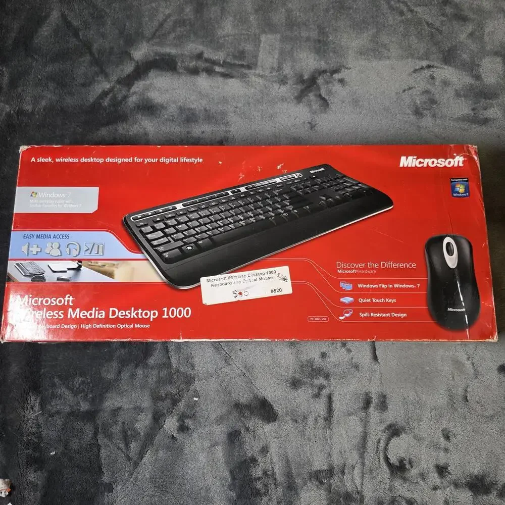 Microsoft Wireless Media Desktop 1000 Keyboard & Mouse ZHA-00001